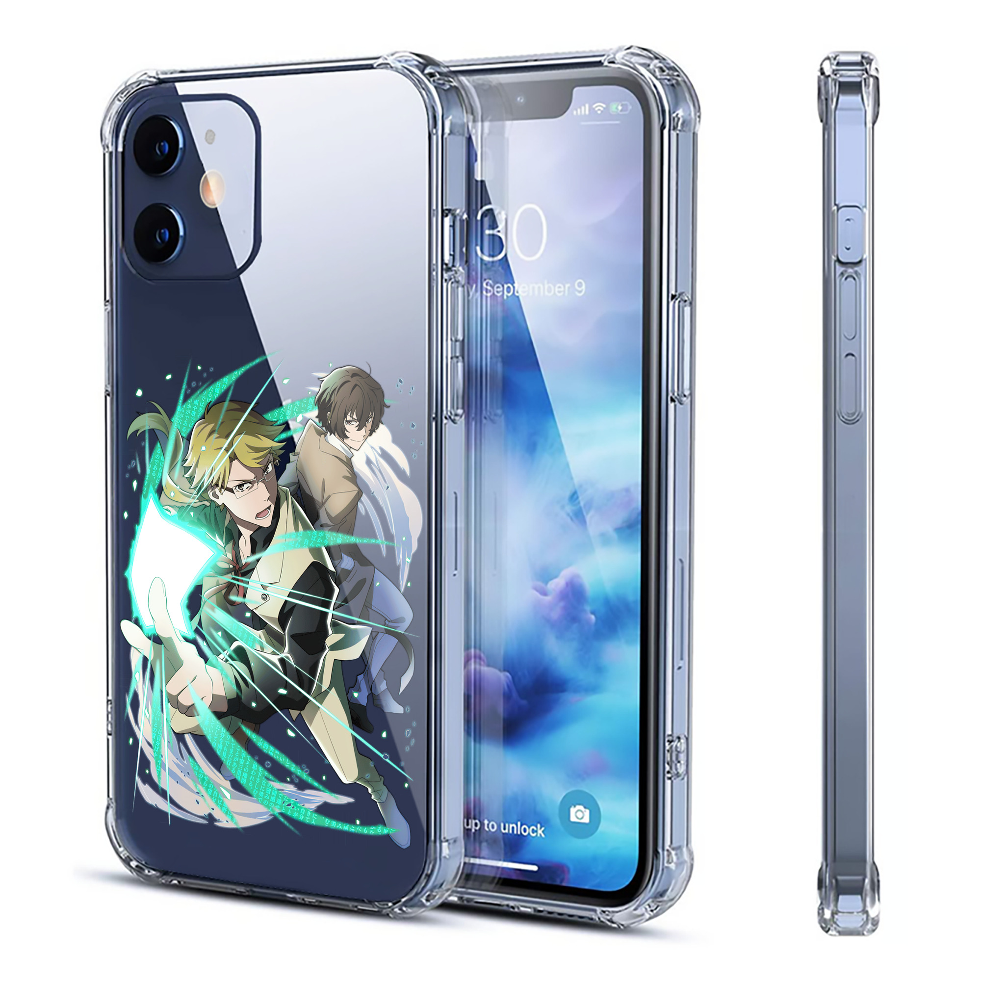 （画像用） 文豪ストレイドッグス Bungo Stray Dogs 【iPhone 12シリーズ対応】透明スマホケース（クリアソフトケース）